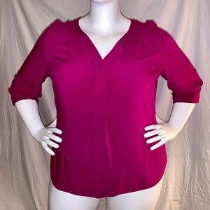 ANA fuchsia tunic 2X